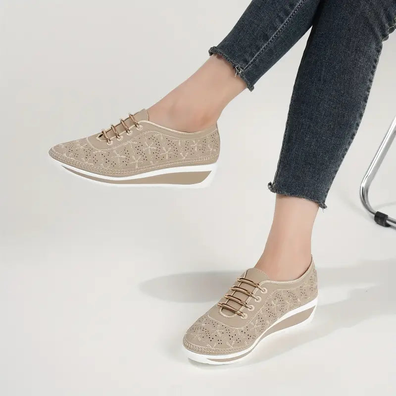 Casual Low Top Wedge ortopædiske sneakers