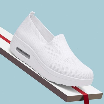 Ortopædiske sneakers til kvinder, stødabsorberende diabetiske vandresko med slip-on