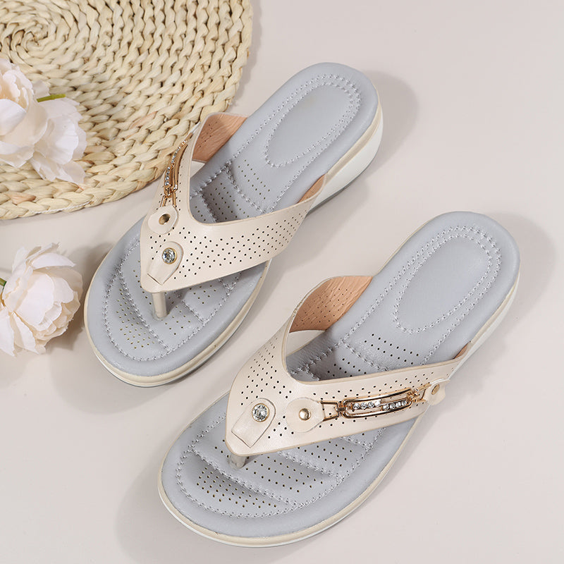 Dame Arch Support Soft Cushion Flip Flops Thong Sandaler Tøfler