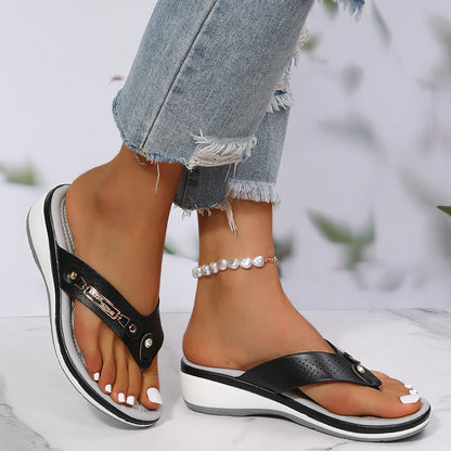 Dame Arch Support Soft Cushion Flip Flops Thong Sandaler Tøfler