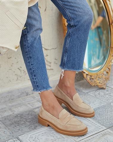 Flade sko til kvinder Plus Size Classic Suede Loafers