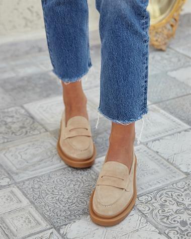 Flade sko til kvinder Plus Size Classic Suede Loafers