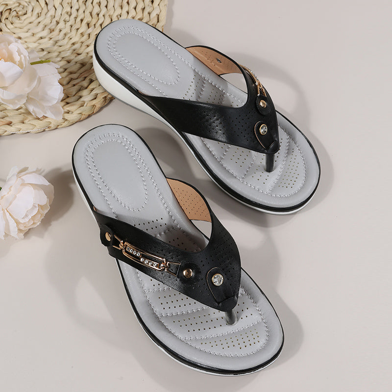 Dame Arch Support Soft Cushion Flip Flops Thong Sandaler Tøfler