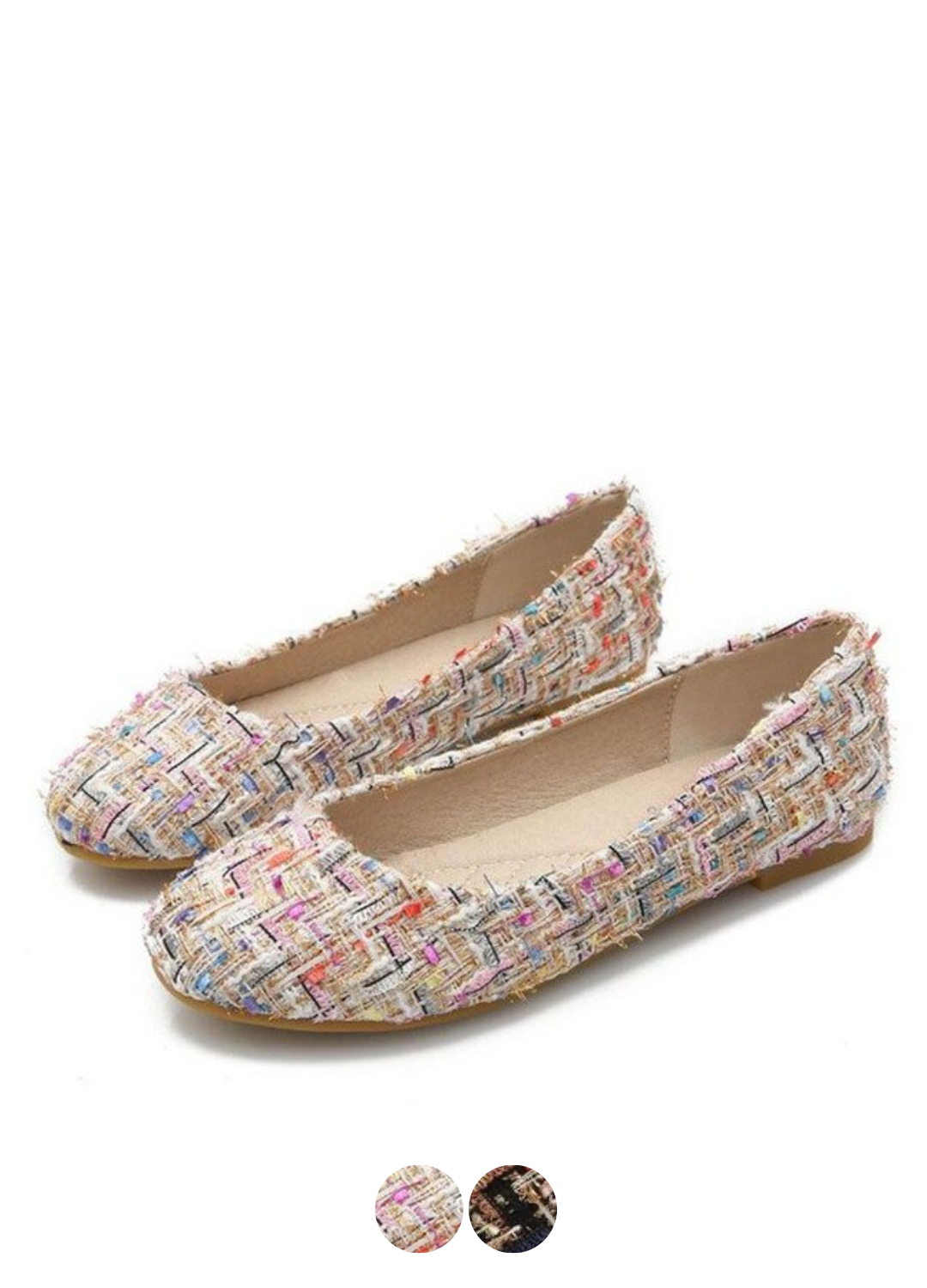 Behagelige slip-on casual ponted sko