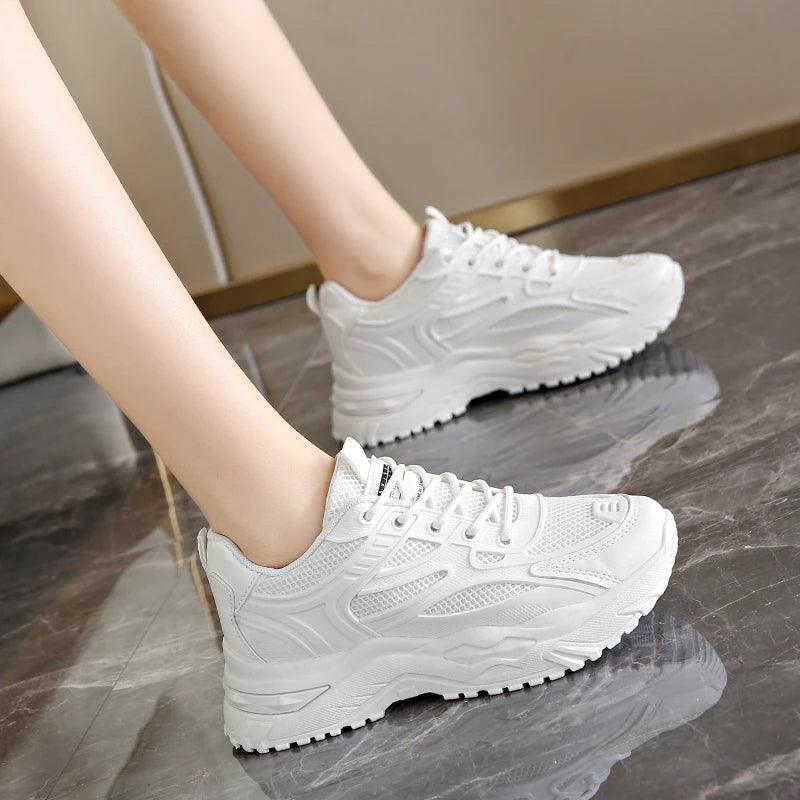 New Casual Round Toe Cross Strap Mesh Women Shoes Summer Fashion - Shop & Buy