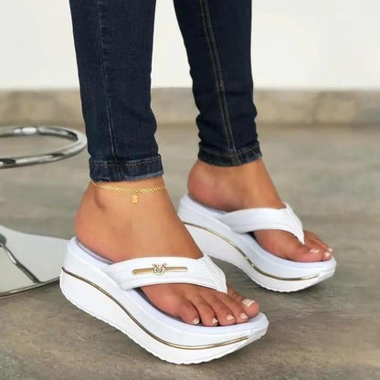 Wedge Flip Flops Sommersandaler