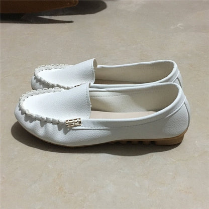 Slip-on-loafers i imiteret ruskind