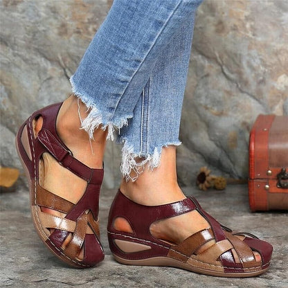 Sommer Ankle Strap Wedge Comfort Walking Shoes