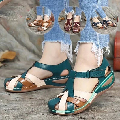 Sommer Ankle Strap Wedge Comfort Walking Shoes