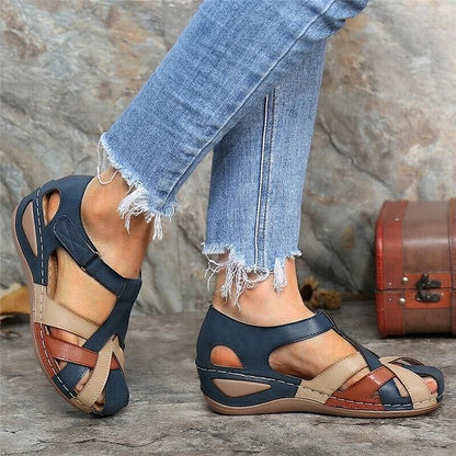 Sommer Ankle Strap Wedge Comfort Walking Shoes