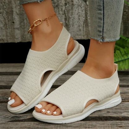 Sandalias ortopédicas de cuña para mujer