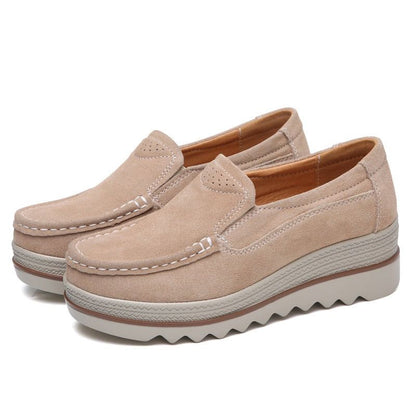 Fritidssko Slip On Læder Low Top Flats