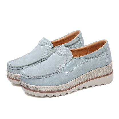 Fritidssko Slip On Læder Low Top Flats