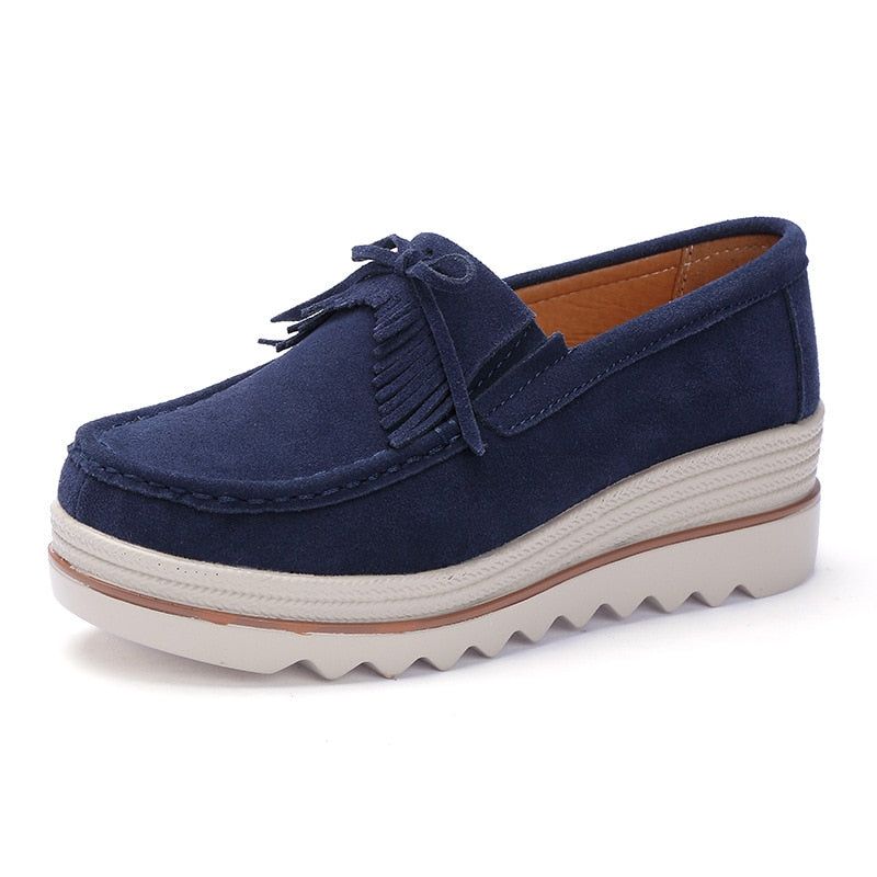 Fritidssko Slip On Læder Low Top Flats