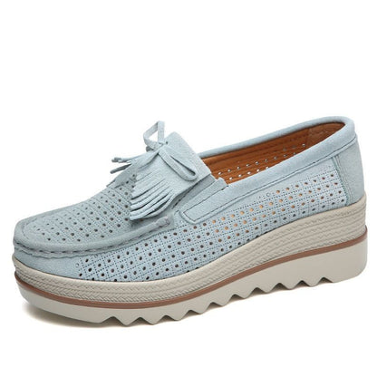 Fritidssko Slip On Læder Low Top Flats