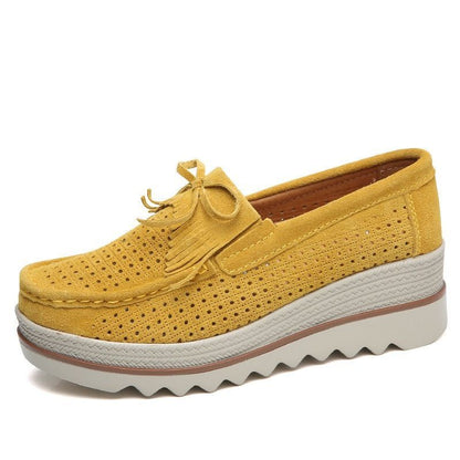 Fritidssko Slip On Læder Low Top Flats