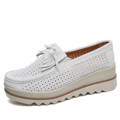 Fritidssko Slip On Læder Low Top Flats