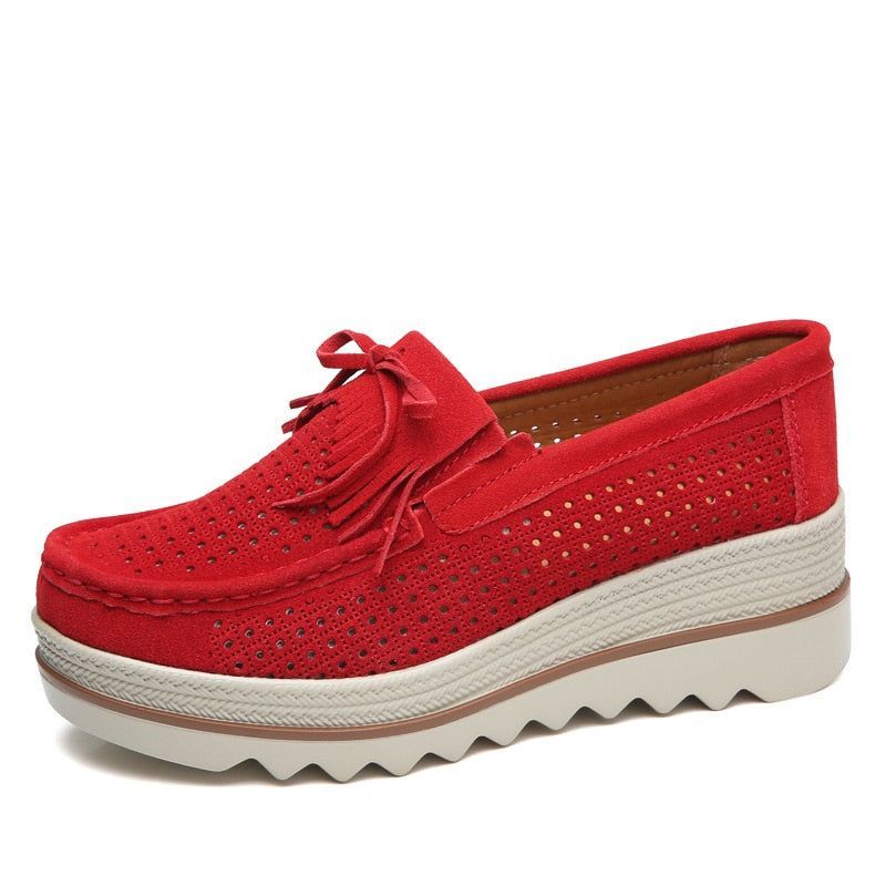 Fritidssko Slip On Læder Low Top Flats